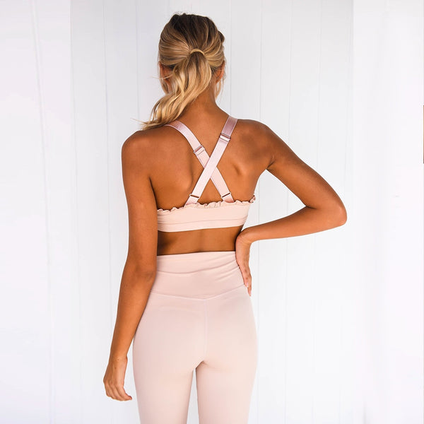 Women's Yoga Set Seamless Sportswear 2-Piece Gym Yoga Clothes Sports Bra + Leggings Running Wear Skinny Workout Set Suits | Vimost Shop.