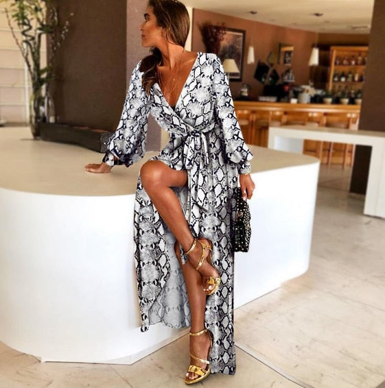 Womens Maxi Dress Sexy Paisley Party Dress Robe Clubwear | Vimost Shop.
