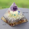 Orgonite Amethyst Pyramid Change The Magnetic Field Of Life Reiki Stone Fluorite  Aura Crystal Resin Decorative Craft Jewelry | Vimost Shop.