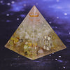 Orgonite Pyramid Natural Crystal Energy Pyramid  For Emf Protection Reiki Chakra Healing Bring Good Luck Resin Decorative | Vimost Shop.