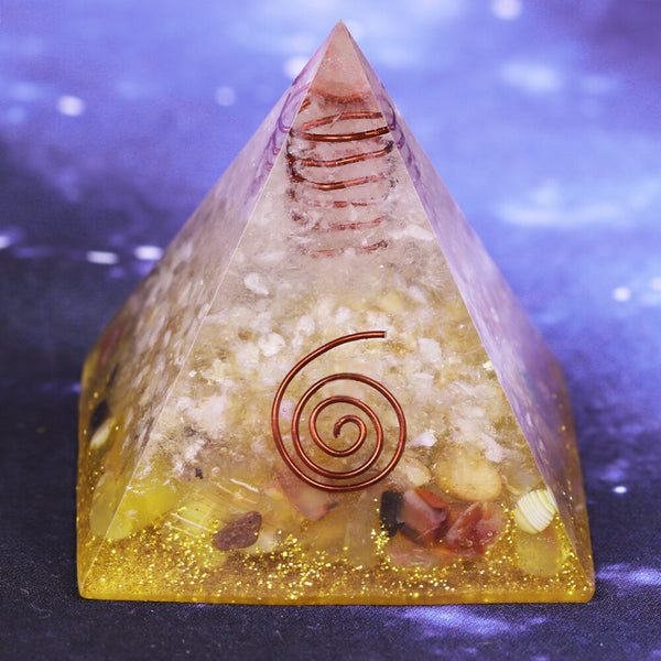 Orgonite Pyramid Natural Ceregat Energy Generator Pyramid Transit Gathering Fortune Helping Business Decoration Gift | Vimost Shop.