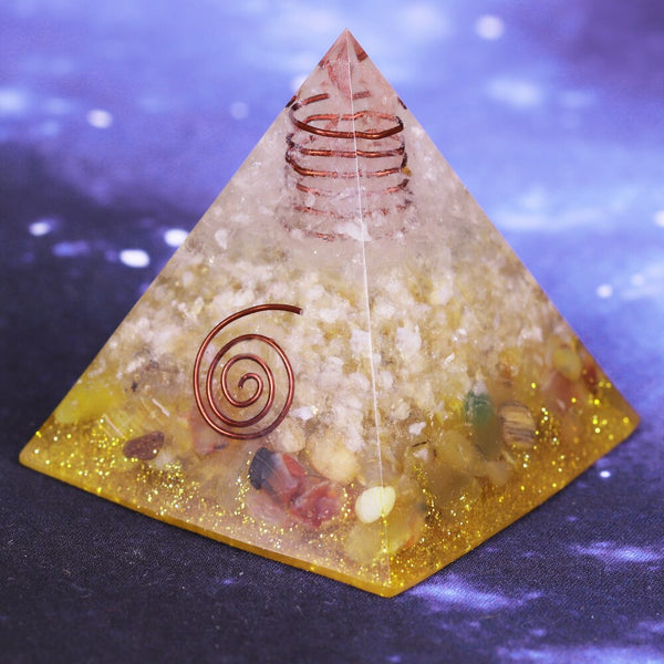 Orgonite Pyramid Natural Ceregat Energy Generator Pyramid Transit Gathering Fortune Helping Business Decoration Gift | Vimost Shop.