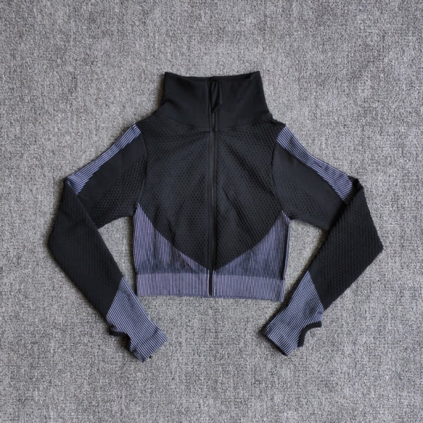 Yoga-Top Vital Seamless Yoga Shirt Women Fitness Zipper Long Sleeve Workout Tops Gym Clothes Sportswear Running T-Shirts