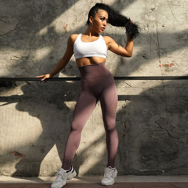 Seamless Shark Yoga Pants Women High Waist Stitching Hollow Sport Pants Female Running Training Fitness Gym Leggings Stretchy | Vimost Shop.