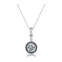 Sterling Silver Fine Jewelry Trendy Engagement Necklaces Pendants for Women Wedding Pendants Bijoux