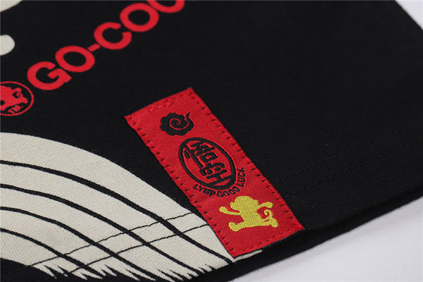 Japanese Style Wave Streetwear TShirts Mens Embroidery Short Sleeve T-shirts Harajuku Hip Hop Cotton Loose Tees Shirts | Vimost Shop.