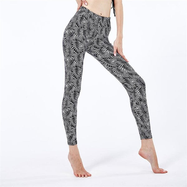 Fashion Girl Legging Spandex Aptitud Print Floral Leggings Leggins Milk Silk | Vimost Shop.