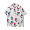 Fashion Style Full Robot Print Hawaiian Shirts Streetwear Hip Hop Casual Beach Camisas Shirt Harajuku White Men Tops | Vimost Shop.