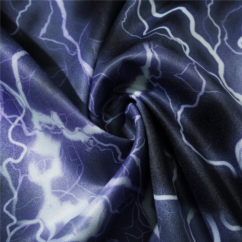 Full Lightning Print Short Sleeve Hawaiian Shirt Summer Casual Floral Button Tropical Beach Hawaii Camp Oversized Shirt | Vimost Shop.