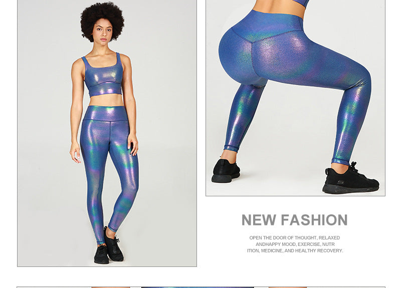 GOLD STAMPING Shockproof Running Yoga Sports Bras Crop | Vimost Shop.