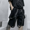 Male Shorts Multi Pocket Summer Loose Ribbons Black Men Short Pant Casual Cotton Hip Hop Streetwear Mens Cargo Shorts | Vimost Shop.