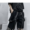 Male Shorts Multi Pocket Summer Loose Ribbons Black Men Short Pant Casual Cotton Hip Hop Streetwear Mens Cargo Shorts | Vimost Shop.