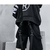 Male Shorts Multi Pocket Summer Loose Ribbons Black Men Short Pant Casual Cotton Hip Hop Streetwear Mens Cargo Shorts | Vimost Shop.