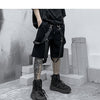 Male Shorts Multi Pocket Summer Loose Ribbons Black Men Short Pant Casual Cotton Hip Hop Streetwear Mens Cargo Shorts | Vimost Shop.