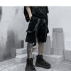 Male Shorts Multi Pocket Summer Loose Ribbons Black Men Short Pant Casual Cotton Hip Hop Streetwear Mens Cargo Shorts | Vimost Shop.