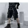 Male Shorts Multi Pocket Summer Loose Ribbons Black Men Short Pant Casual Cotton Hip Hop Streetwear Mens Cargo Shorts | Vimost Shop.