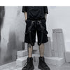 Male Shorts Multi Pocket Summer Loose Ribbons Black Men Short Pant Casual Cotton Hip Hop Streetwear Mens Cargo Shorts | Vimost Shop.