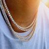 Tennis Chain Necklace For Men Women Rhinestone Choker Zirconia Layered Necklace Hip Hop Chain Jewelry Collares Christmas Gift | Vimost Shop.