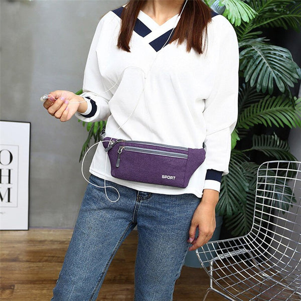 Women Men Multi-function Pockets Outdoor Sport Leisure Fashion Messenger Waist Packs Bag Free Shipping | Vimost Shop.