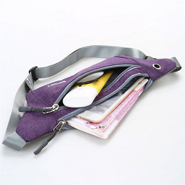 Women Men Multi-function Pockets Outdoor Sport Leisure Fashion Messenger Waist Packs Bag Free Shipping | Vimost Shop.