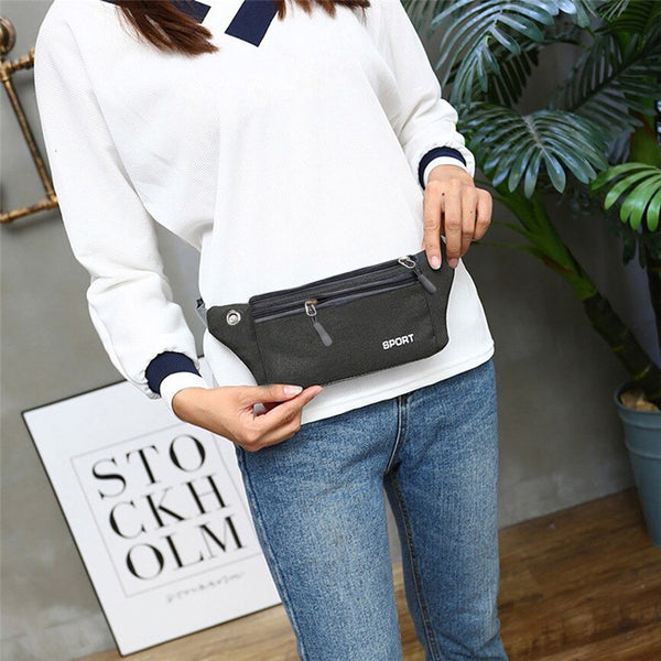 Women Men Multi-function Pockets Outdoor Sport Leisure Fashion Messenger Waist Packs Bag Free Shipping | Vimost Shop.