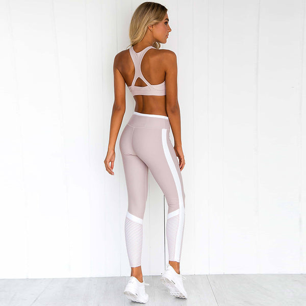 Tummy Control Pink Fitness Leggings Hight Waist Leggings Gym Yoga Pants | Vimost Shop.