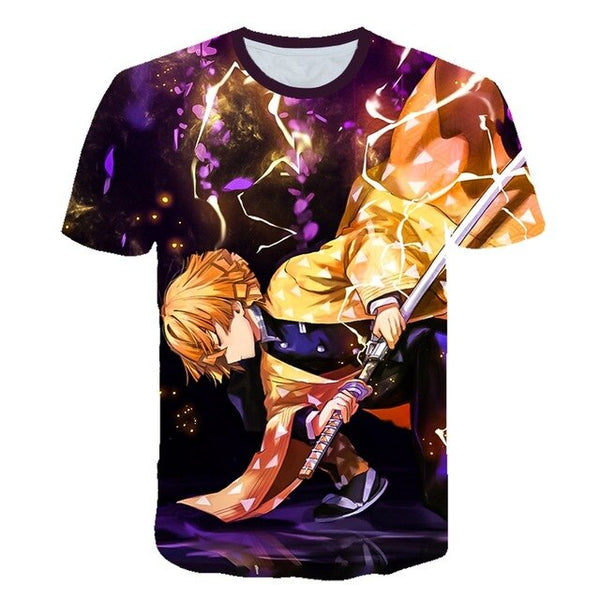 0 Ghost Blade 3D T-Shirt Men funny t shirts Fashion Hip Hop Women Demon Slayer Summer child Print Streetwear T-Shirt tops | Vimost Shop.