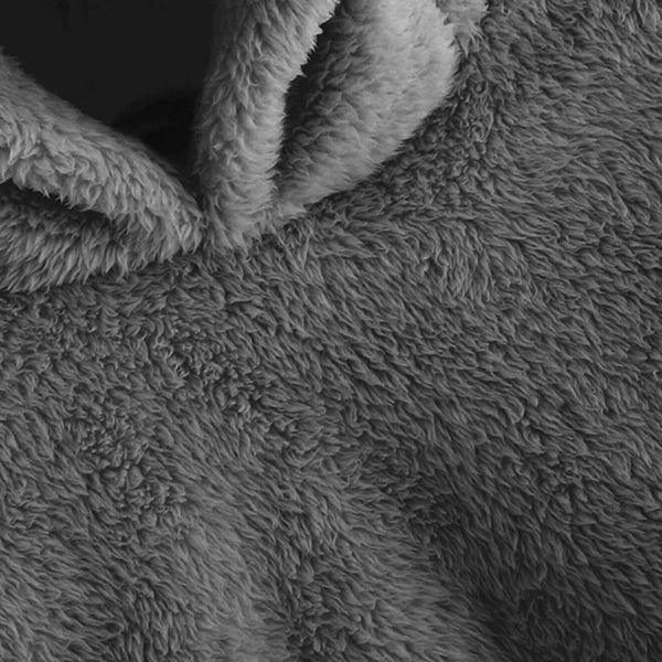 Preppy Lovely With Bears Ears Solid Teddy Hoodie Pullovers Sweatshirt Campus Casual Sweatshirts | Vimost Shop.