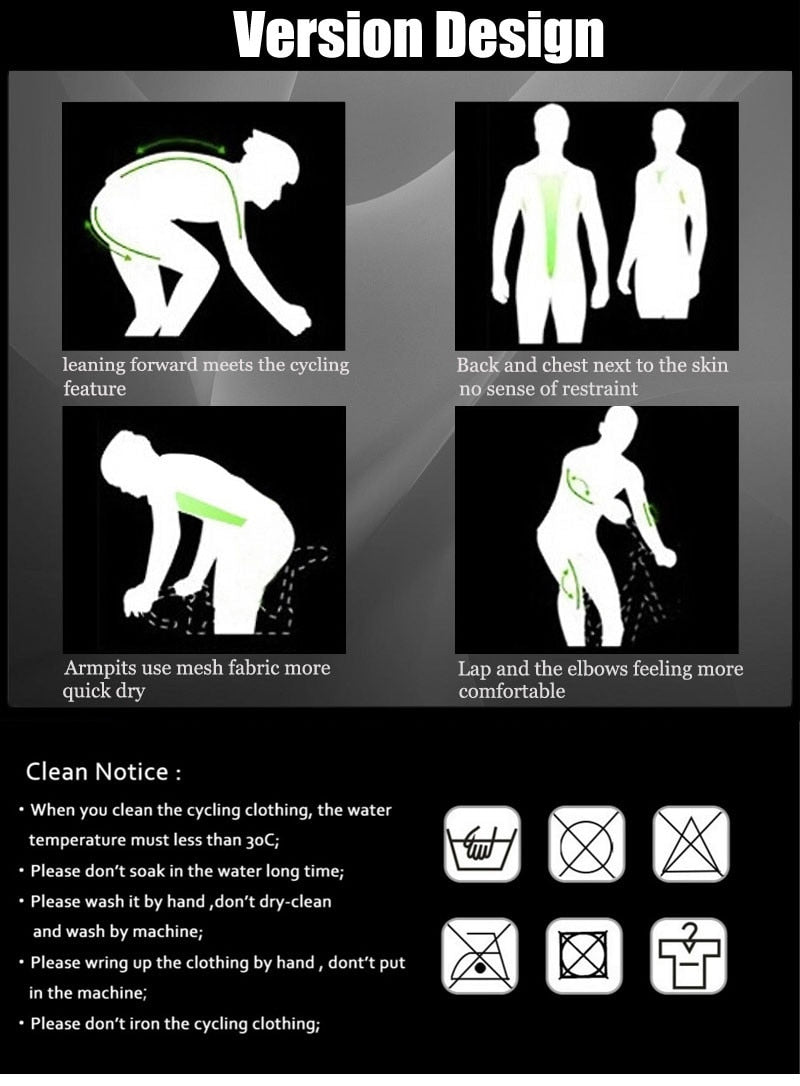 Rock Racing Cycling Clothing 9D Bib Set MTB Uniform Team Bicycle Clothes Quick Dry Bike Jersey Men’s Short Maillot Culotte | Vimost Shop.