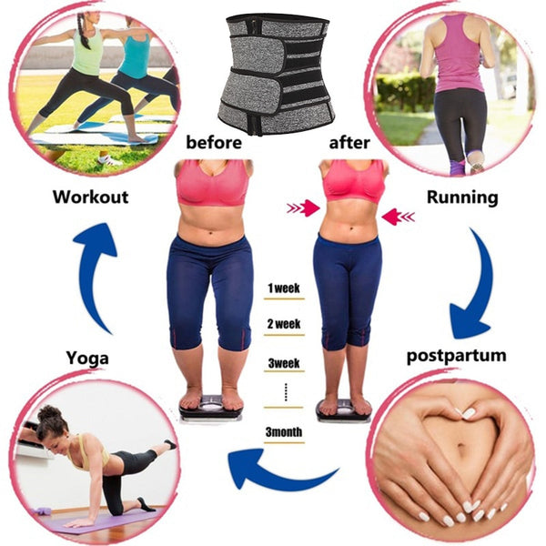 Women Waist Trainer Neoprene Body Shaper Belt Slimming Sheath Belly Reducing Shaper Tummy Sweat Shapewear Workout Shaper Corset | Vimost Shop.