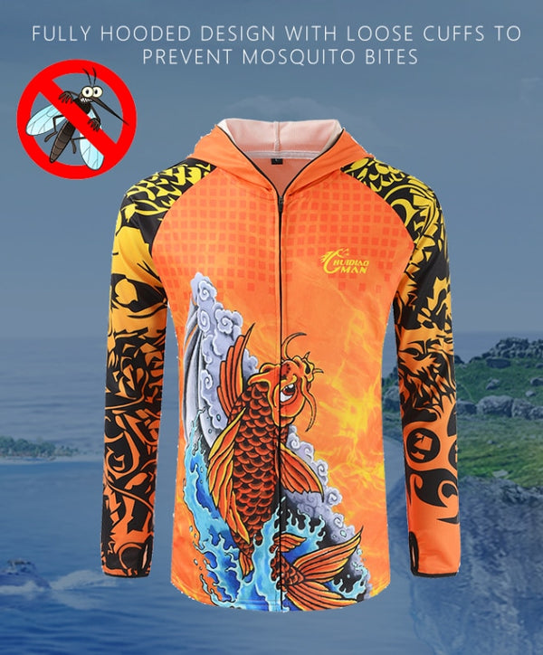 Fishing Clothes Carp Fishing Jerseys Breathable Moisture-wicking Summer Sun UV Protection Outdoor Sport Fishing shirts | Vimost Shop.