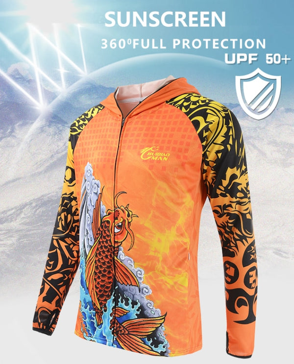 Fishing Clothes Carp Fishing Jerseys Breathable Moisture-wicking Summer Sun UV Protection Outdoor Sport Fishing shirts | Vimost Shop.