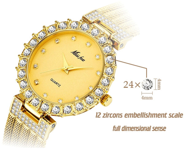 Women Watches Luxury Brand Watch Bracelet Waterproof Big Lab Diamond Ladies Wrist Watches For Women Quartz Clock Hours | Vimost Shop.