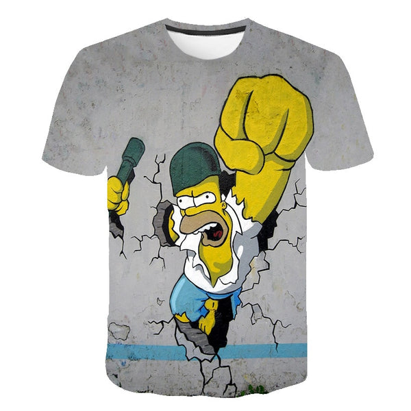 The Simpsons Homer 3d Print T Shirt Bart Simpson House Clothing Homer Simpsons Sweatshirt Costume Men/women Simpson Family Shirt | Vimost Shop.