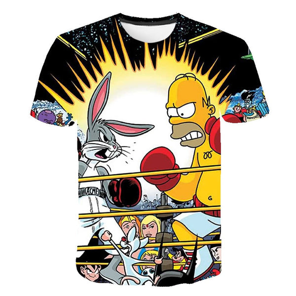 The Simpsons Homer 3d Print T Shirt Bart Simpson House Clothing Homer Simpsons Sweatshirt Costume Men/women Simpson Family Shirt | Vimost Shop.