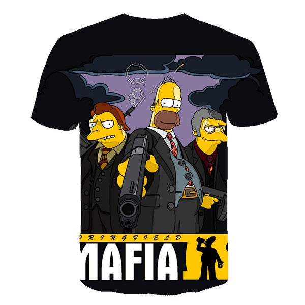 The Simpsons Homer 3d Print T Shirt Bart Simpson House Clothing Homer Simpsons Sweatshirt Costume Men/women Simpson Family Shirt | Vimost Shop.