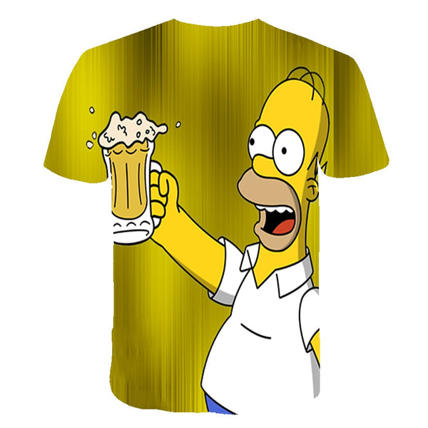 The Simpsons Homer 3d Print T Shirt Bart Simpson House Clothing Homer Simpsons Sweatshirt Costume Men/women Simpson Family Shirt | Vimost Shop.