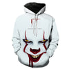 Horror Movie IT Clown 3D Print Hoodie Funny Pullover joker sweatshirt Hip Hop Sudadera hombre coat winter jacket men harajuku | Vimost Shop.
