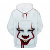 Horror Movie IT Clown 3D Print Hoodie Funny Pullover joker sweatshirt Hip Hop Sudadera hombre coat winter jacket men harajuku | Vimost Shop.