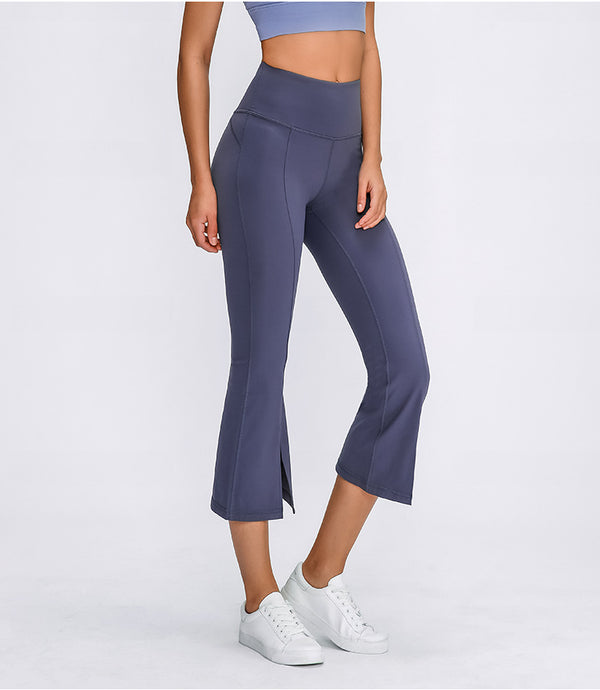 Naked-feel Fabric Plain Wide-legged Fitness Women Yoga Pants | Vimost Shop.