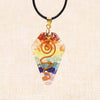 7 Chakra Crystal Stone Necklace Reiki Healing Orgonite Pendant Rainbow Healing Jewelry Resin Pendant Jewelry | Vimost Shop.