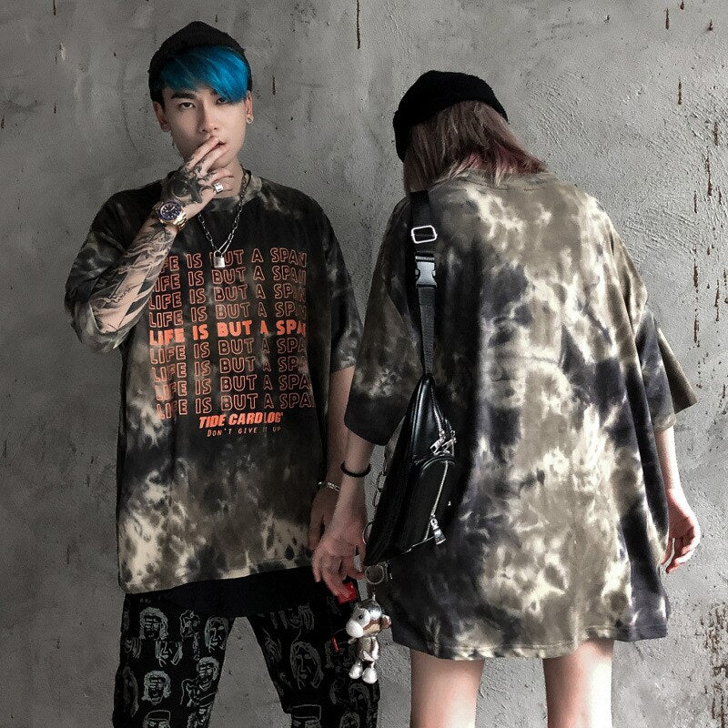 Hip Hop Tops Tees Men Casual Vintage Tshirts Summer Streetwear Pullover Couple Wear T-shirts Print Cotton | Vimost Shop.