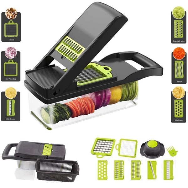 Multifunctional Vegetable Cutter Shredders Slicers Fruit Potato Peeler Carrot Grater Kitchen Accessories Basket Vegetable Slicer | Vimost Shop.