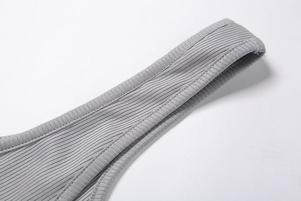 Sportwear Jumpsuit Knit Rib Bodycon Solid Streetwear Outfit Casual Pants Bodycon Fitness Rompers Womens Jumpsuit Summer | Vimost Shop.