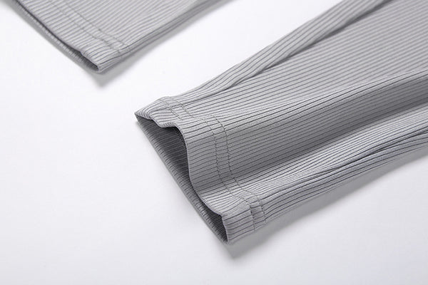 Sportwear Jumpsuit Knit Rib Bodycon Solid Streetwear Outfit Casual Pants Bodycon Fitness Rompers Womens Jumpsuit Summer | Vimost Shop.