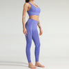 Lycra Seamless 2PCS Women Yoga Set Gym Clothing Fitness Leggings+Cropped Shirts Sport Suit Women Long Sleeve Tracksuit Active | Vimost Shop.