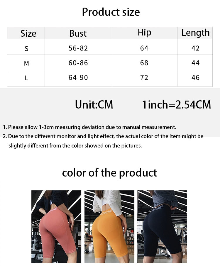 Women High Waist Energy Seamless Yoga Shorts Push Up Hip Gym Shorts Fitness Sports Leggings Compression Pants Women | Vimost Shop.