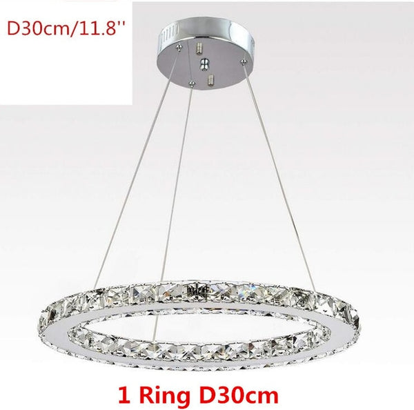 Modern K9 Crystal Led Chandelier Lights Home Lighting Chrome Lustre Chandeliers Ceiling Pendant Fixtures  For Living Room | Vimost Shop.