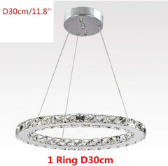 Modern K9 Crystal Led Chandelier Lights Home Lighting Chrome Lustre Chandeliers Ceiling Pendant Fixtures  For Living Room