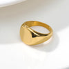 Simple Square Gold Width Signet Polished Round Punk Ring Stainless Steel Biker Nightclub Jewelry Gift New Brand Finger Rings | Vimost Shop.